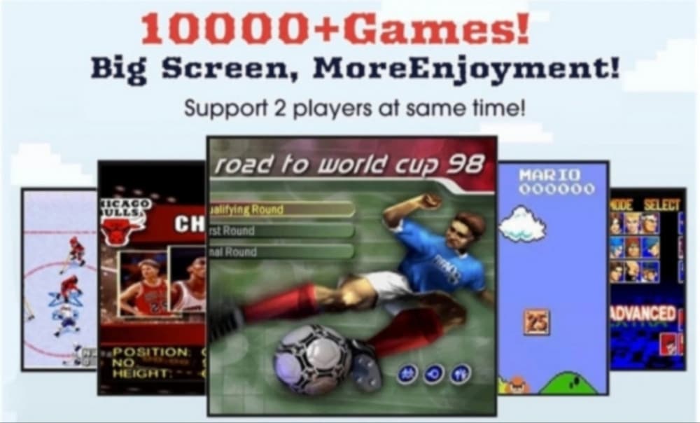 Retro konzola za igranje – 10.000+ igara (64GB) 5